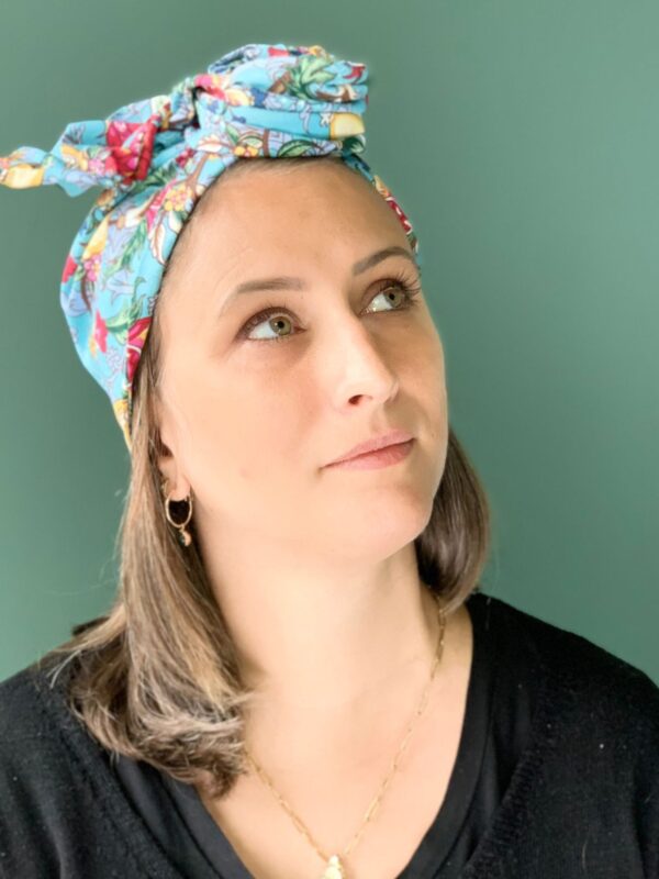 Turban Jeanne Azul Botanique – Image 2