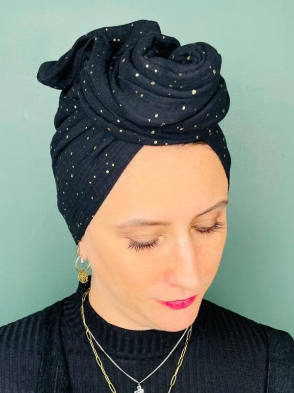 Turban de Chimio Modèle Jeanne Nuit Céleste