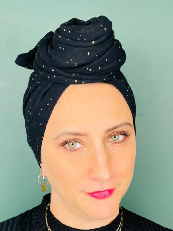 Turban de Chimio Modèle Jeanne Nuit Céleste