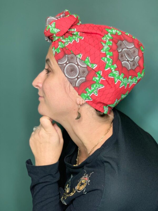 Turban Jeanne Red Wax – Image 4