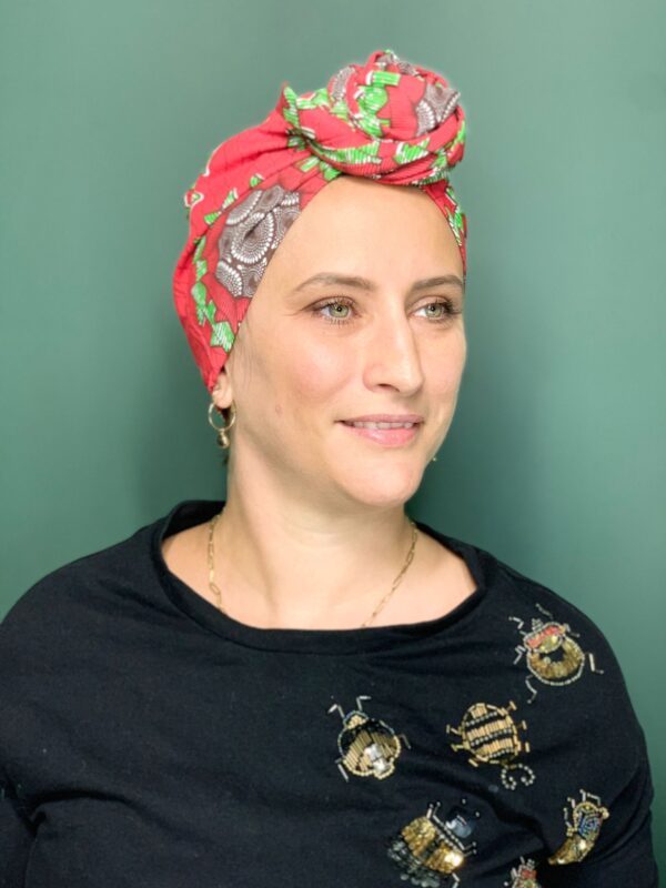 Turban Jeanne Red Wax – Image 2