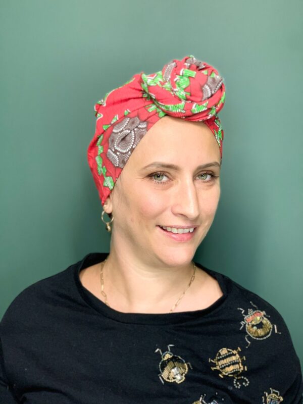 Turban de Chimio Modèle Jeanne Red Wax