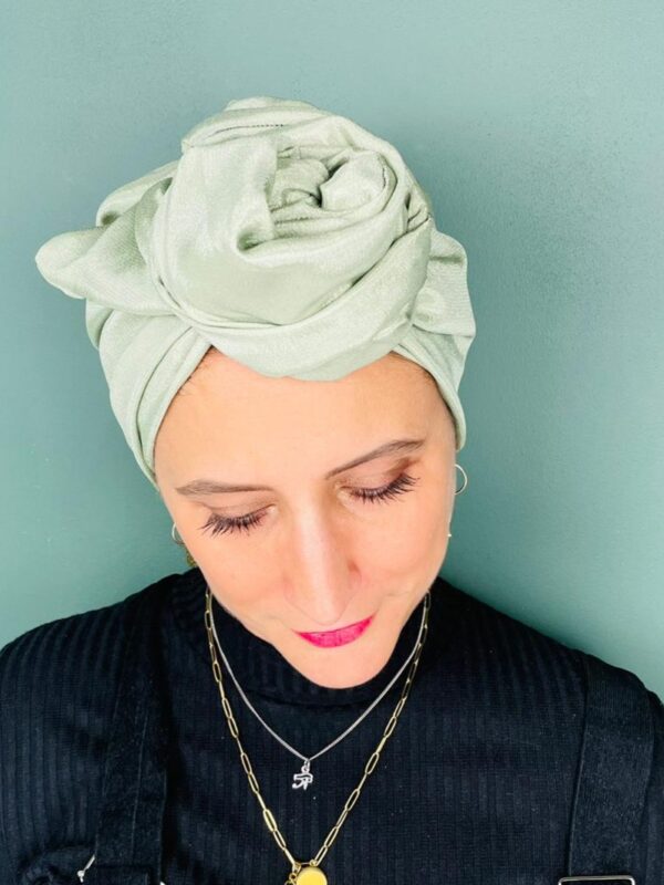 Turban de Chimio Modèle Jeanne Sorbet Amande