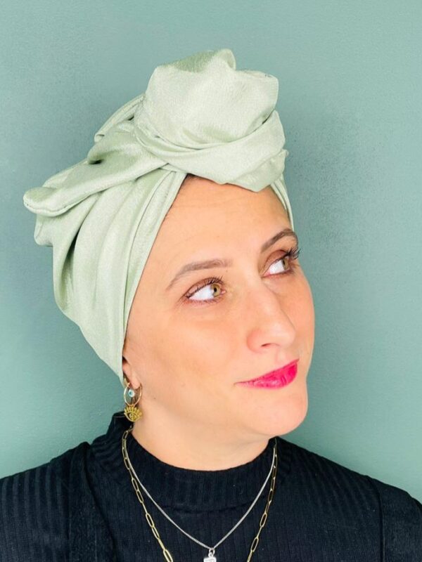 Turban de Chimio Modèle Jeanne Sorbet Amande