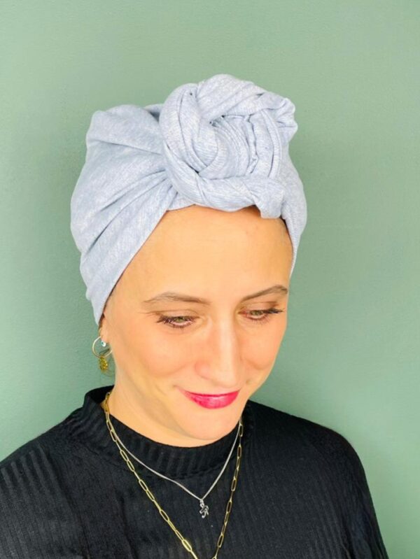 Turban Suze Ciel Argenté – Image 3