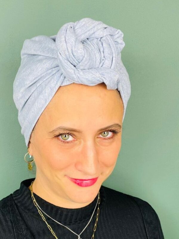 Turban Suze Ciel Argenté – Image 2