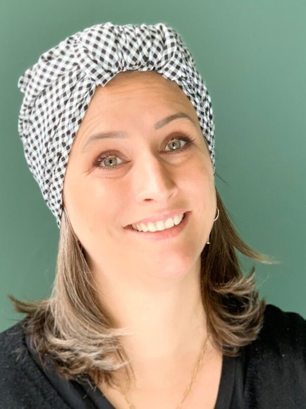 Turban Suze Vichy B&W – Image 2