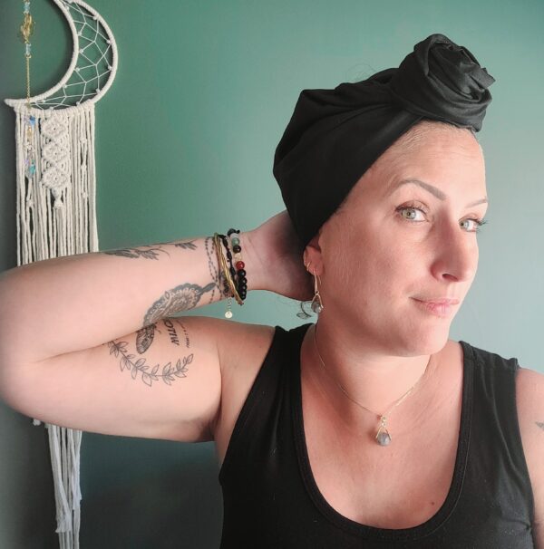 Turban Jeanne All Black – Image 2