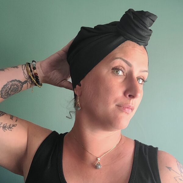 Turban Jeanne All Black – Image 3