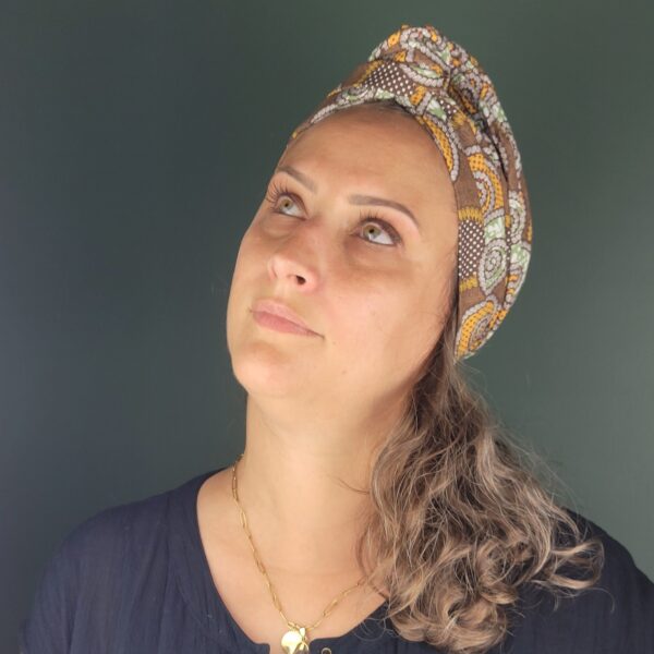 Turban Jeanne Wax Cacao – Image 2