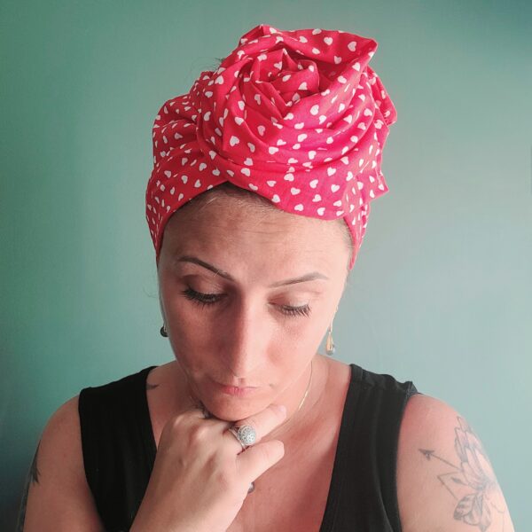 Turban Jeanne Red Heart – Image 3