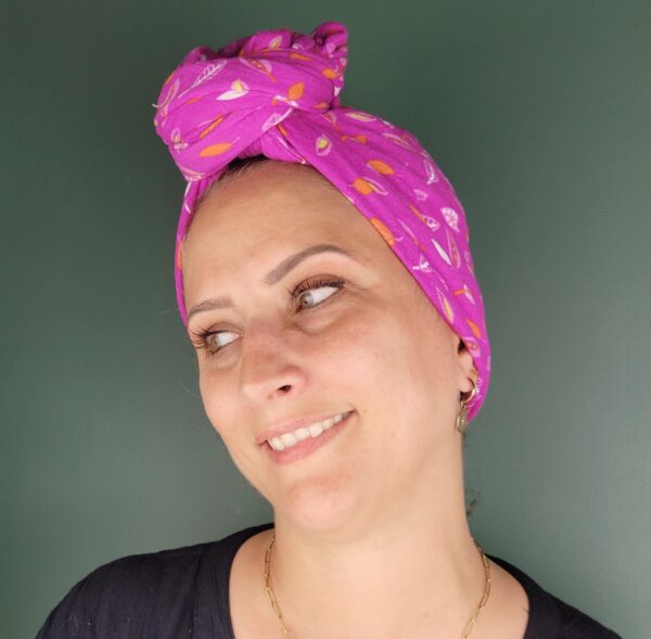 Turban Suze Automne Rose – Image 3
