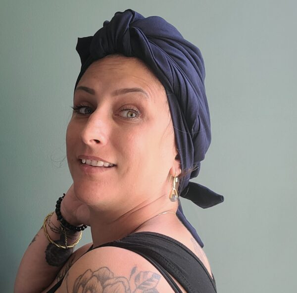 Turban Suze Blue Black – Image 3