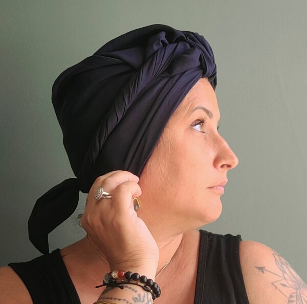 Turban Suze Blue Black – Image 4