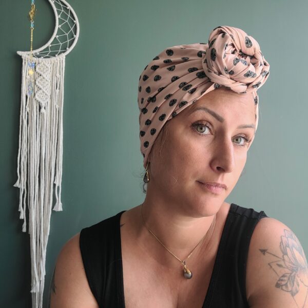 Turban Suze Pink Skull – Image 2