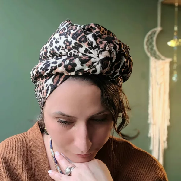 Turban Suze Léopard – Image 3