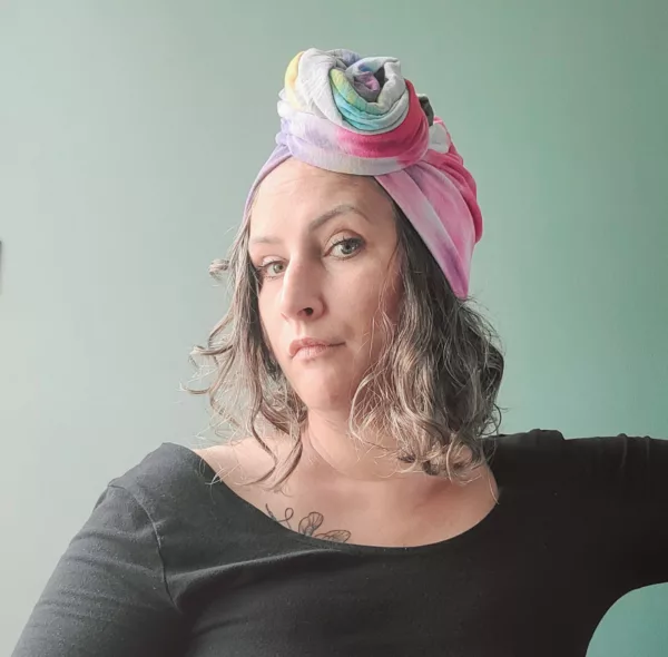 Turban Jeanne Arc en ciel