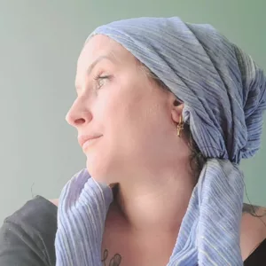 Turban Suze Blue Lurex