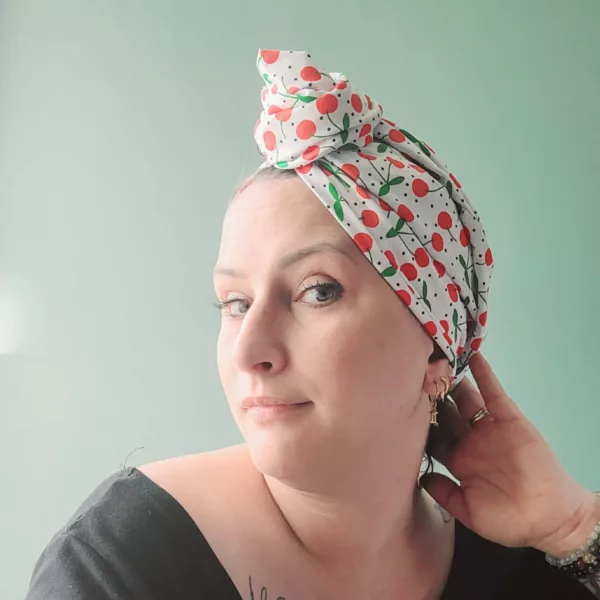 Turban Jeanne Cerise – Image 3