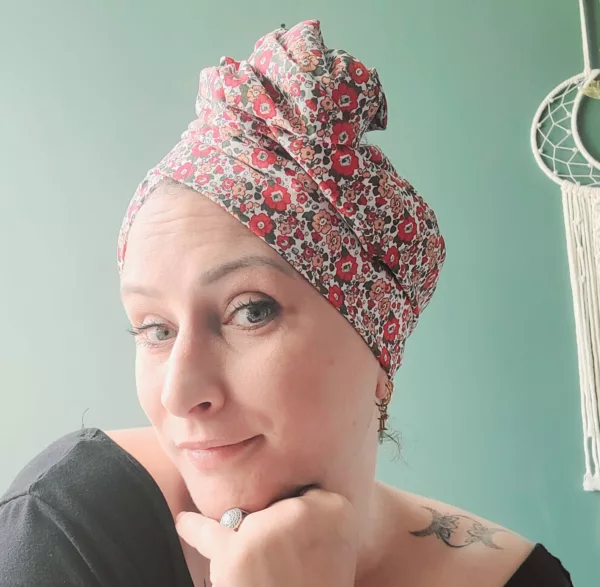 Turban Jeanne Liberty Rouge – Image 4