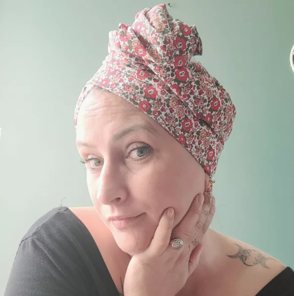 Turban Jeanne Liberty Rouge – Image 3