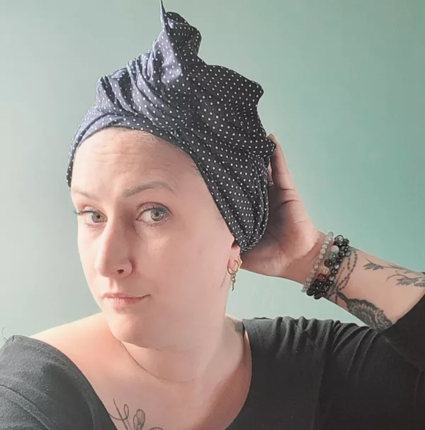 Turban Jeanne Marine – Image 3