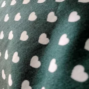 Turban Jeanne Petits Cœurs Vert