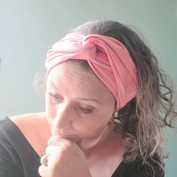 Turban Jeanne Pois Roses – Image 2