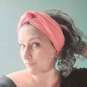 Turban Jeanne Pois Roses