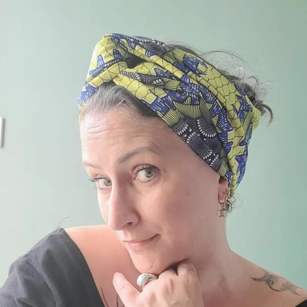Turban Jeanne Wax Jaune