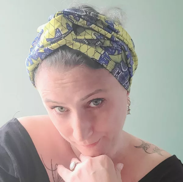 Turban Jeanne Wax Jaune – Image 3