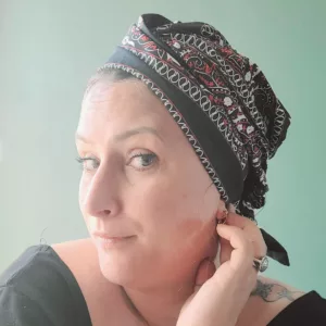 Turban Jeanne Bandana Noir