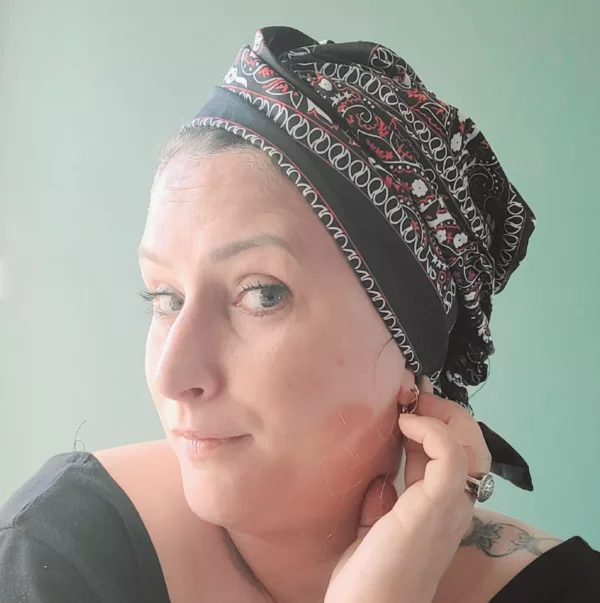Turban Jeanne Bandana Noir