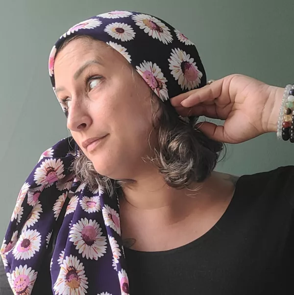 Turban Suze Marguerite Purple – Image 2