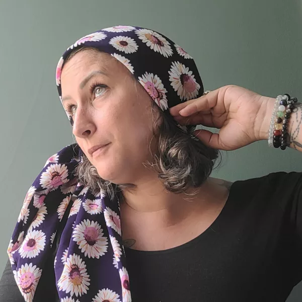 Turban Suze Marguerite Purple – Image 3