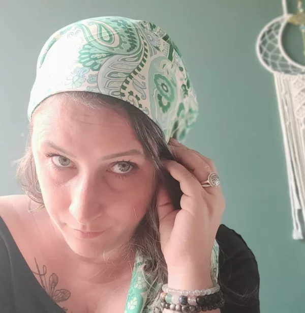 Turban Satin Ligth Green – Image 3