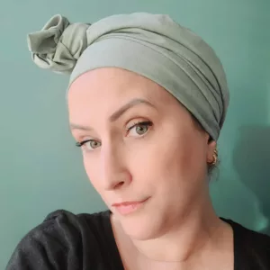 Turban Jeanne Green Peach